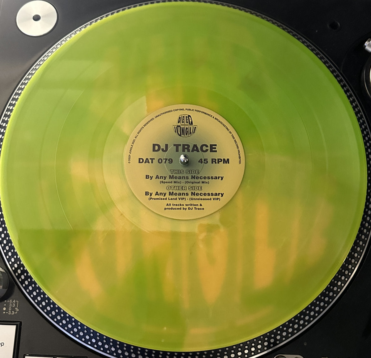 DJ Trace - By Any Means Necessary EP (Green & Yellow Special Vinyl)