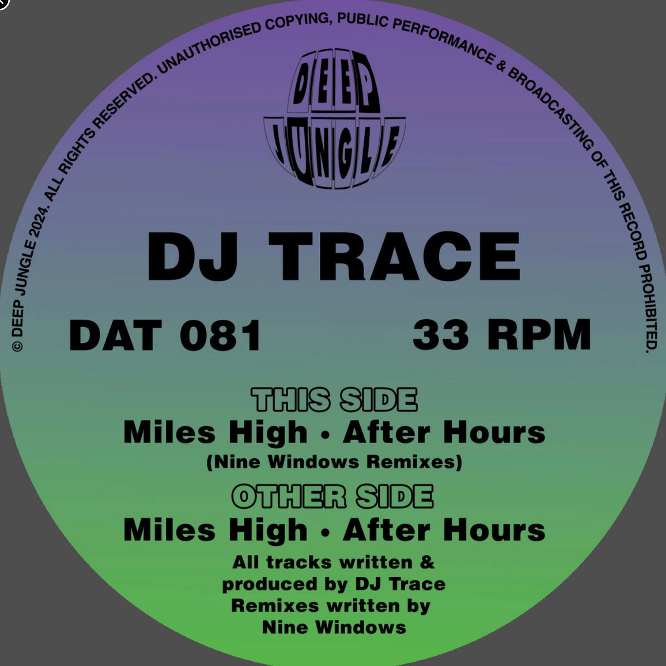 DJ Trace - Miles High EP