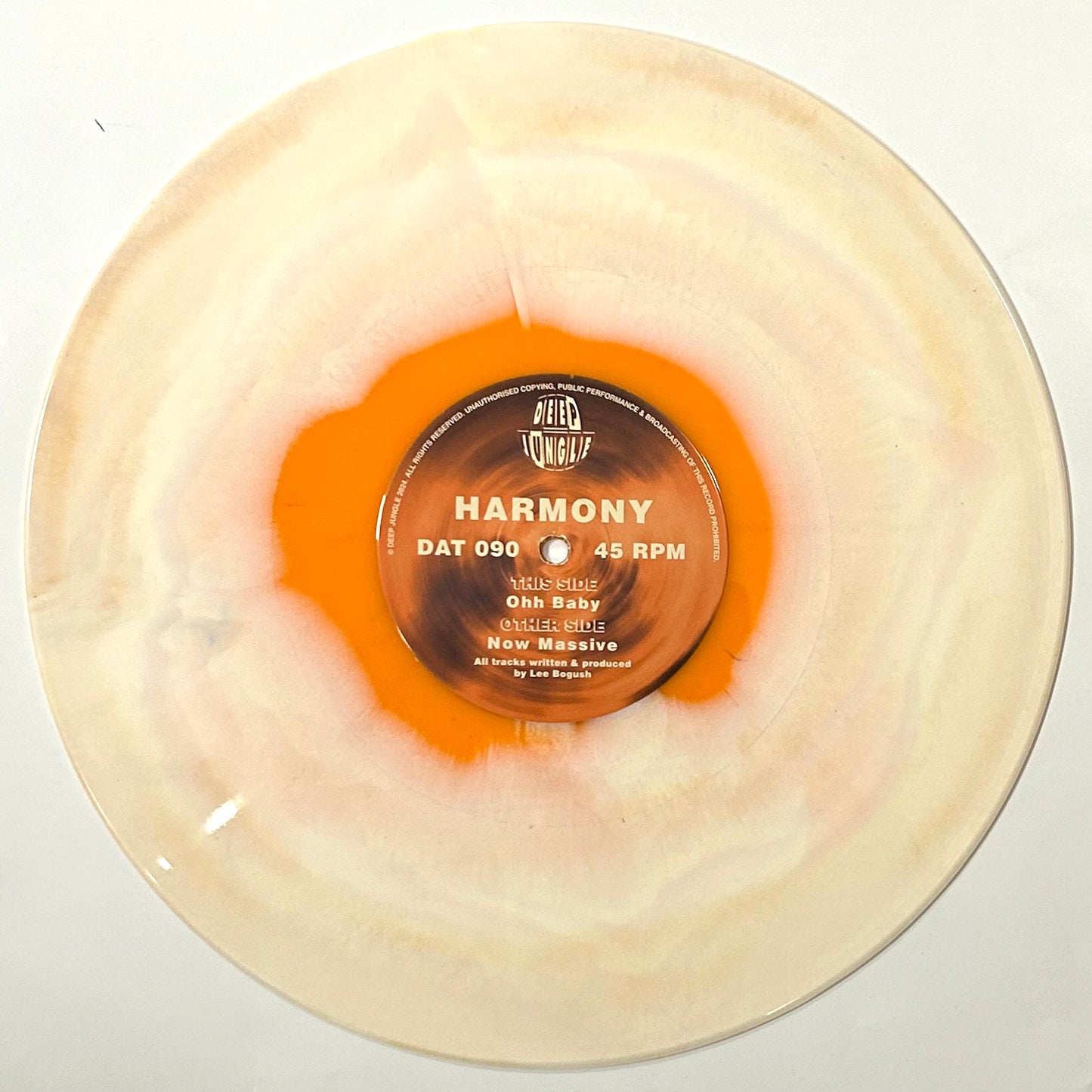 Harmony - Now Massive / Ohh Baby (Donut Style Orange & White Special Vinyl)