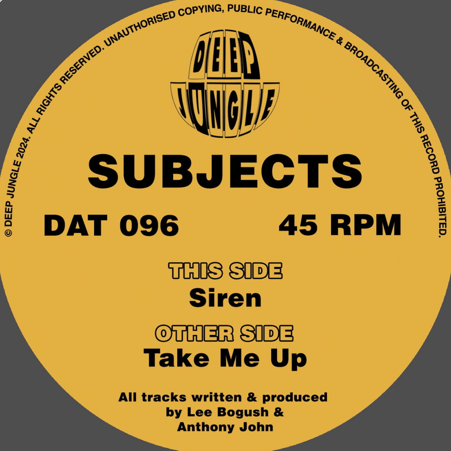 Subjects - Take Me Up EP