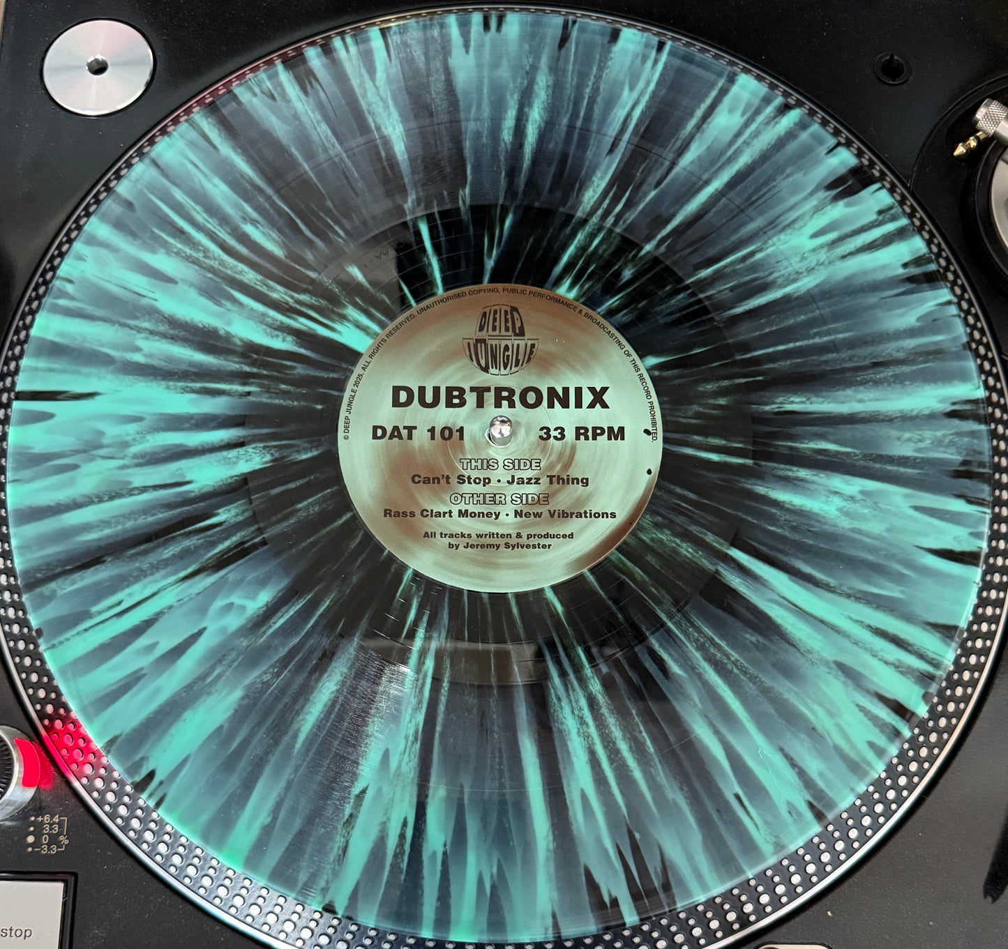 Dubtronix - Rass Clart Money EP (Black & Blue Splatter Special Vinyl)