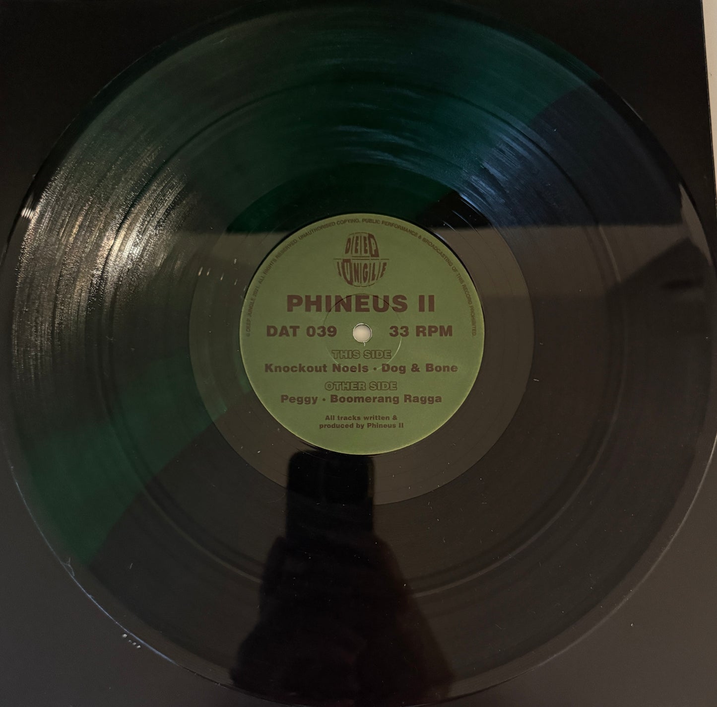 Phineus II - Peggy / Boomerang Ragga / Knockout Noels / Dog & Bone (Black And Green Vinyl)