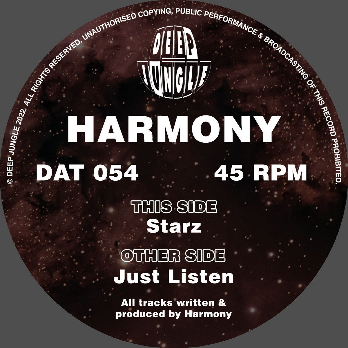 Harmony - Just Listen / Starz (Black And White Special Vinyl)