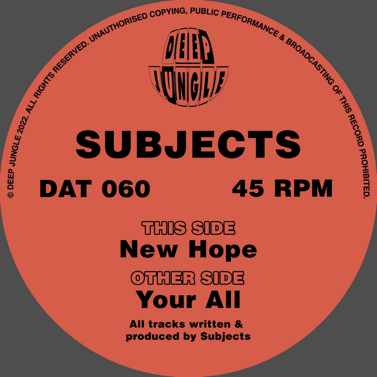 Subjects - New Hope EP