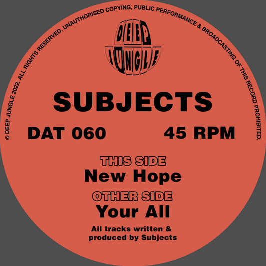 Subjects - New Hope EP
