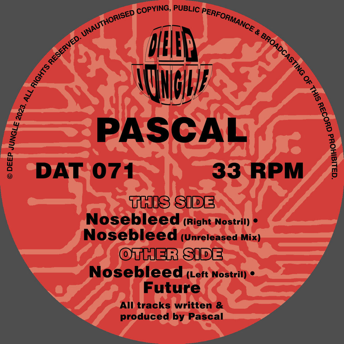 Pascal - Nosebleed EP (Pink And Red Special Vinyl)