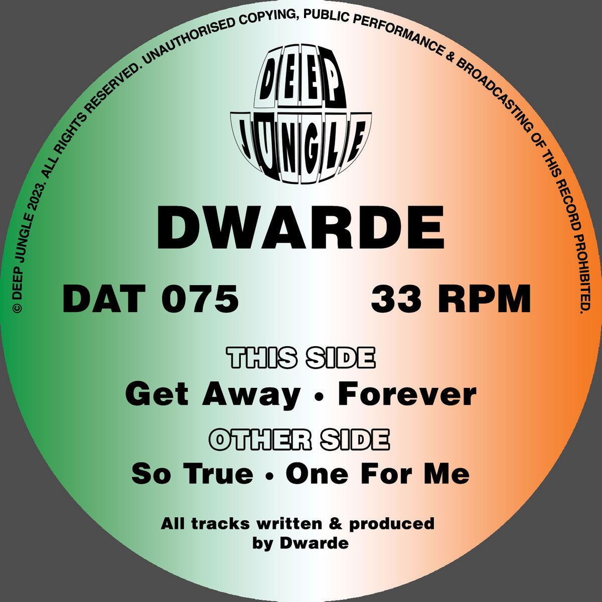 Dwarde - So True / One For Me / Get Away/ Forever (Green And Red Donut Special Vinyl)