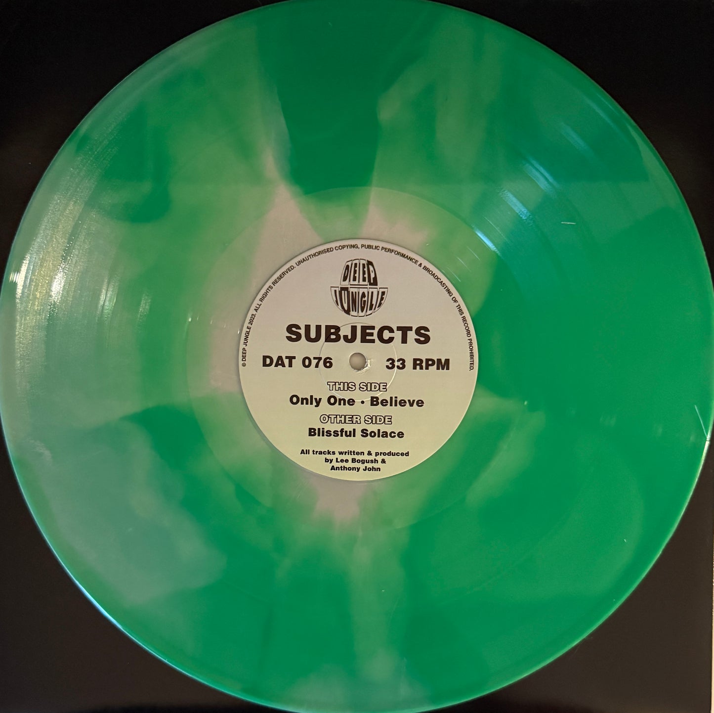 Subjects - Blissful Solace / Only One / Believe (Green And White Special Edition)