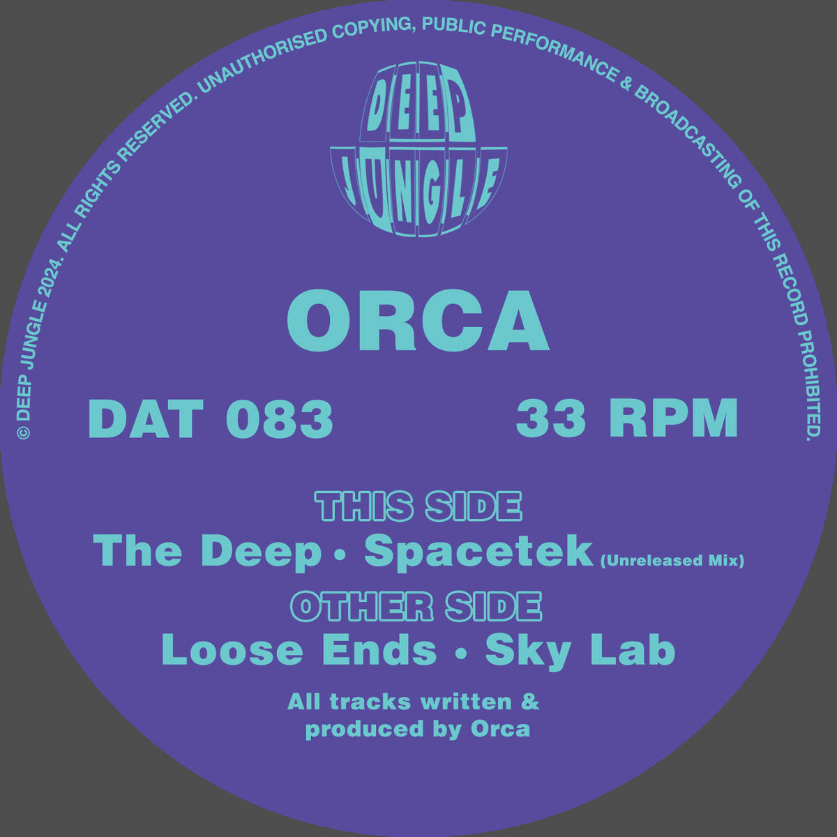 Orca - The Deep EP (Blue And Purple Special Vinyl)