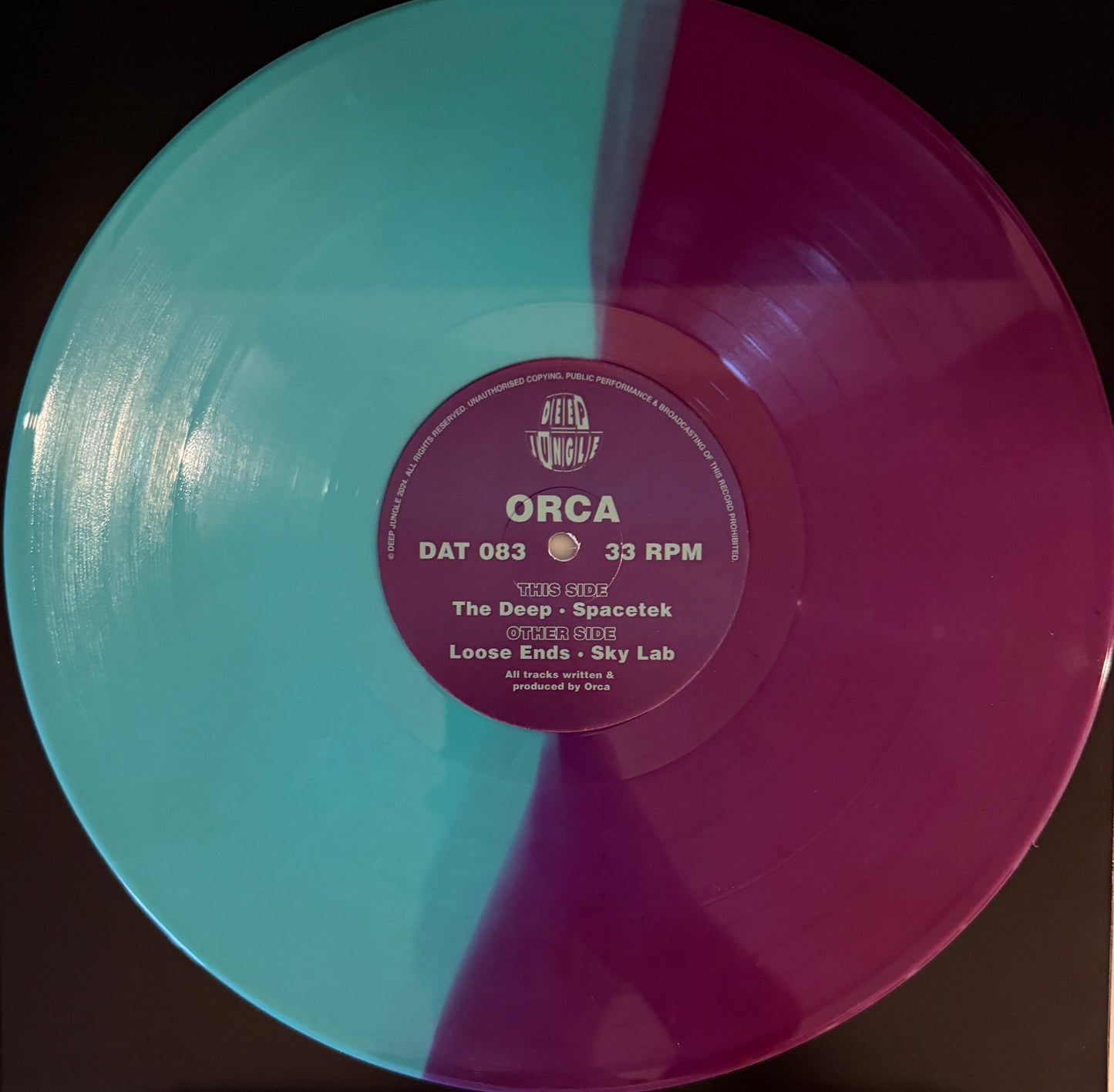 Orca - The Deep EP (Blue And Purple Half And Half Special Vinyl)