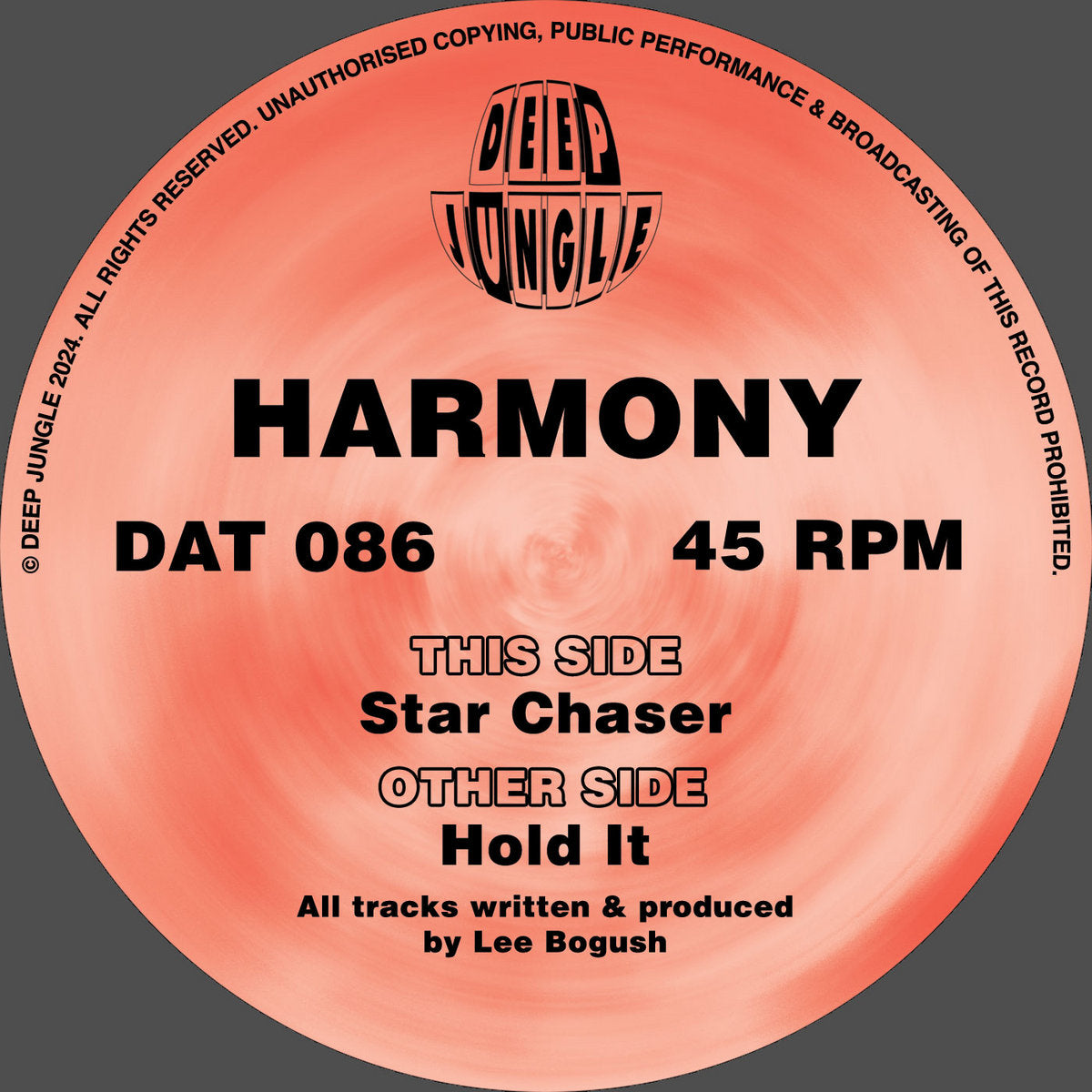 Harmony - Hold It EP (White & Orange Special Vinyl)