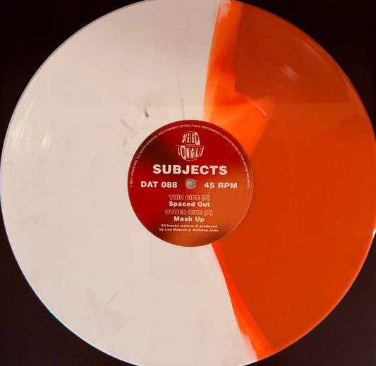 Subjects - Mash Up / Spaced Out (Orange & White Special Half & Half Vinyl)