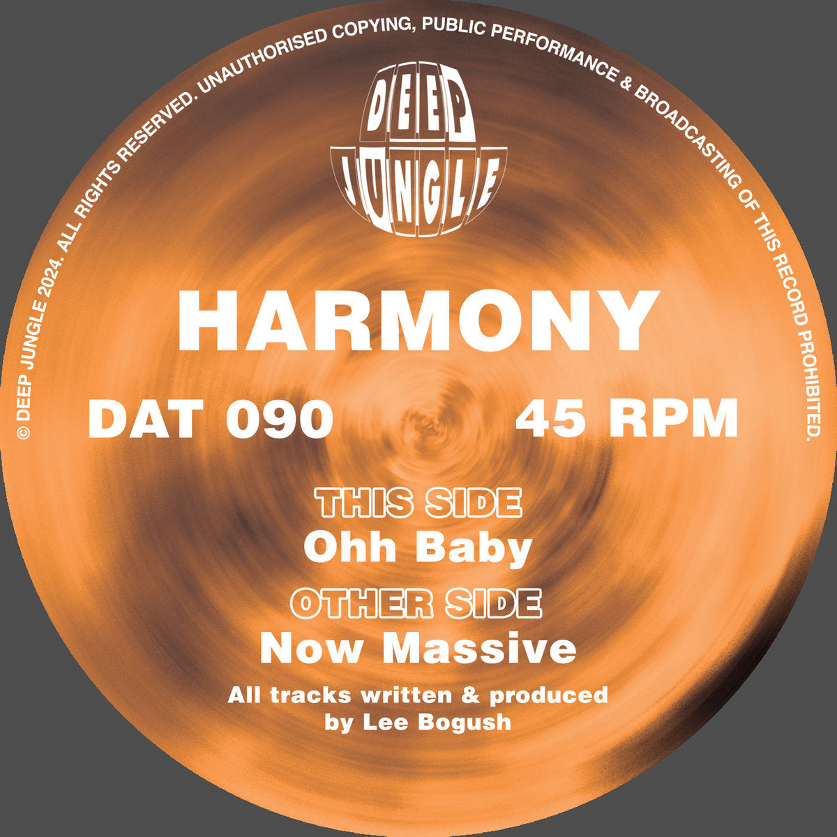 Harmony - Now Massive / Ohh Baby (Orange & White Special Vinyl)