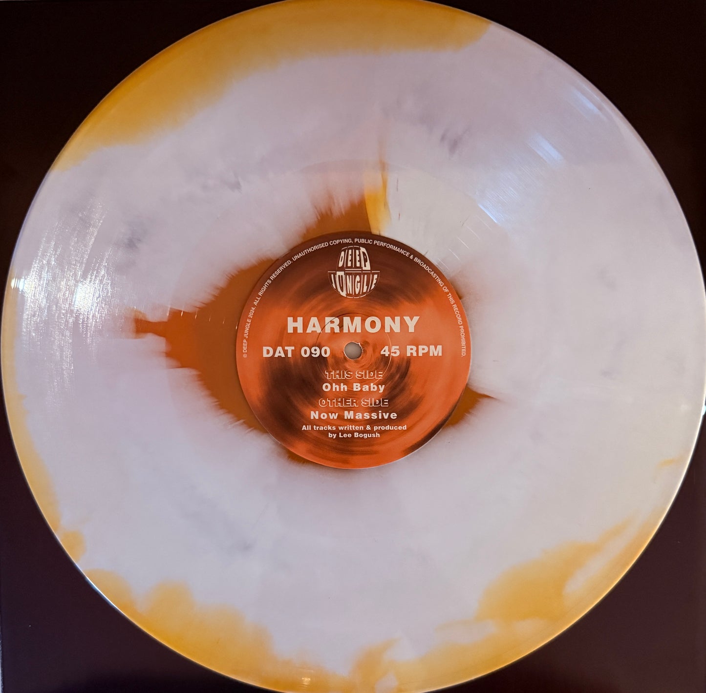 Harmony - Now Massive / Ohh Baby (Orange & White Special Vinyl)