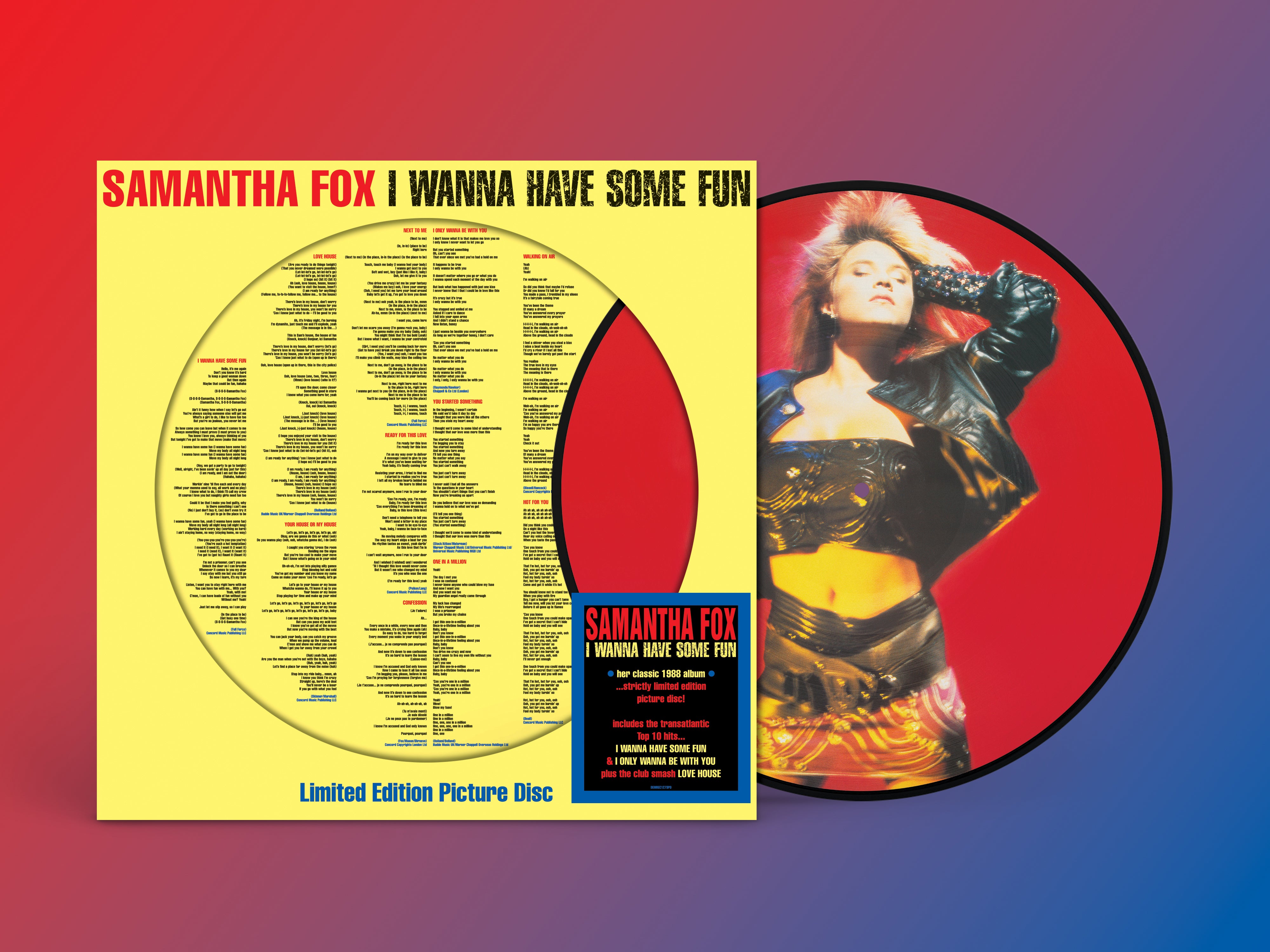 Samantha Fox - Samantha Fox: I Wanna Have Some Fun [Picture Disc