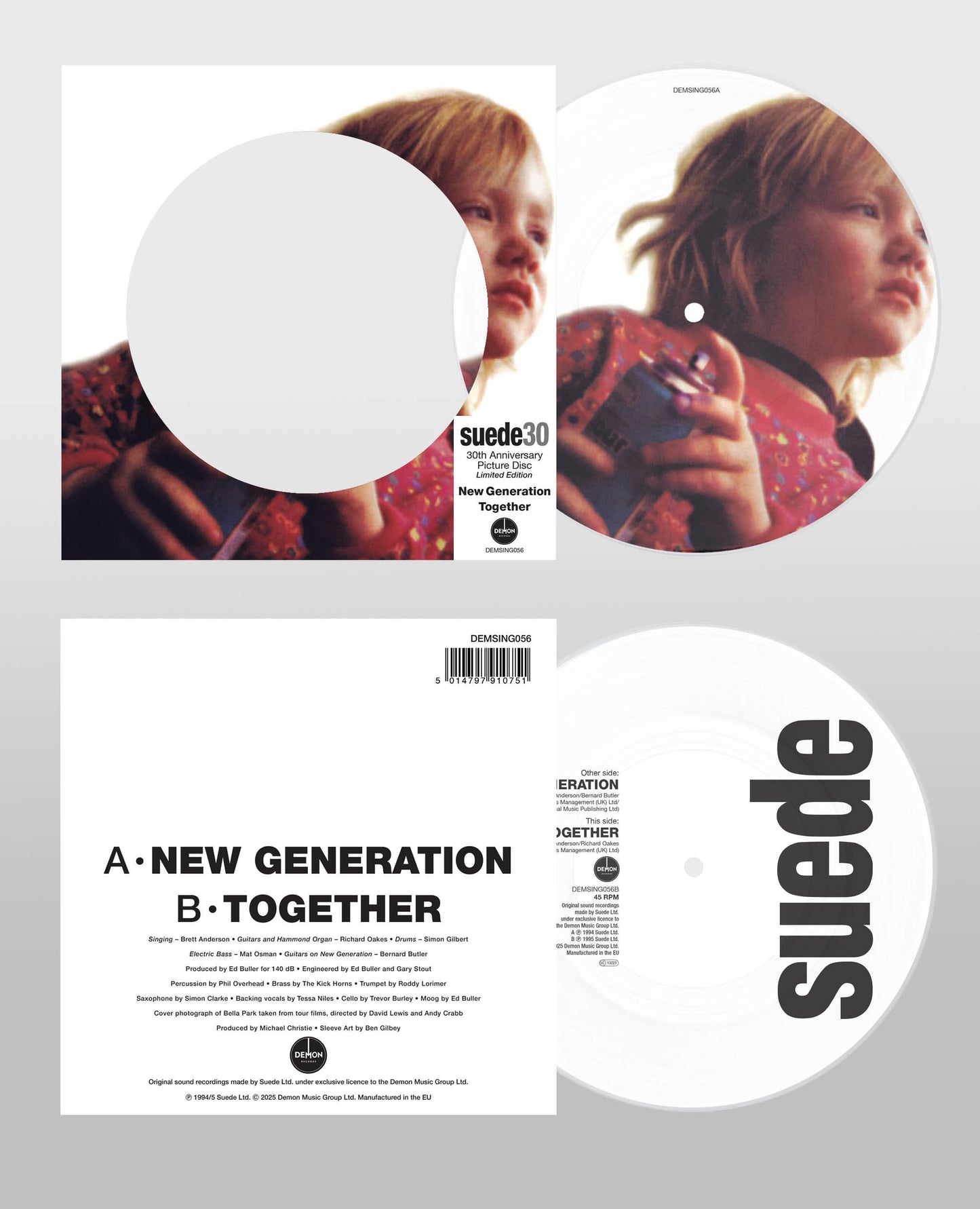 SUEDE - NEW GENERATION 30TH ANNIVERSARY EDITION [7" Picture Disc]