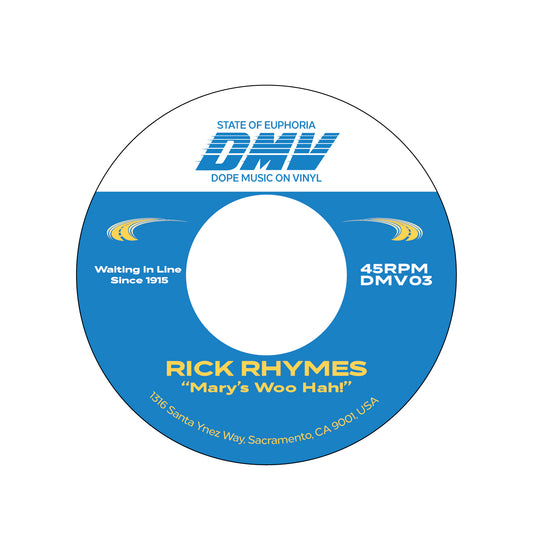 Rick Rhymes/Red Hot Hancock - Mary’s Woo Hah!/Stars In Your Yes Yes [Dinked 7” Vinyl]