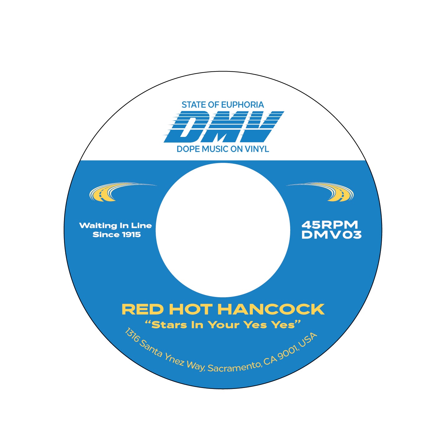 Rick Rhymes/Red Hot Hancock - Mary’s Woo Hah!/Stars In Your Yes Yes [Dinked 7” Vinyl]