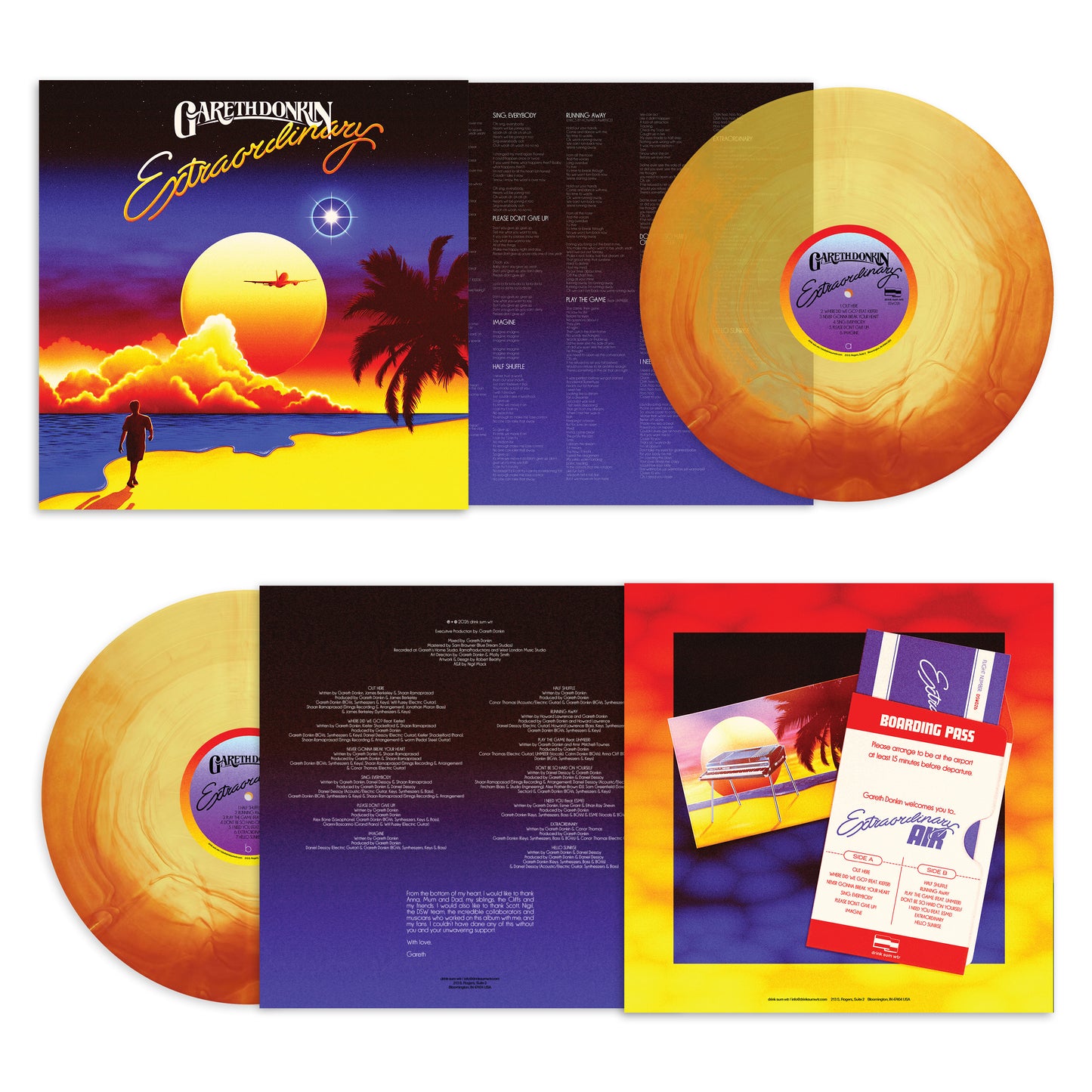 Gareth Donkin - Extraordinary [Solar Flare Yellow & Orange Vinyl]