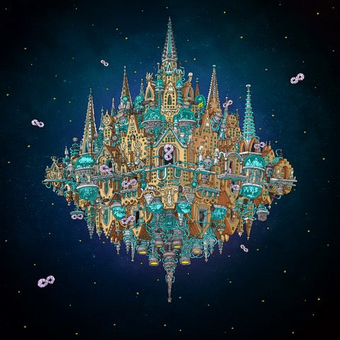 Dance Gavin Dance - Pantheon [2LP Cobalt and Ruby Smush with White Splatter]