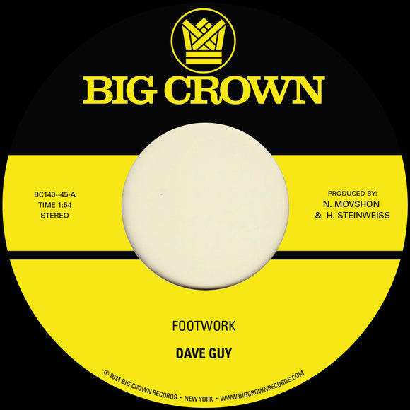 Dave Guy - Footwork b/w Morning Glory [7