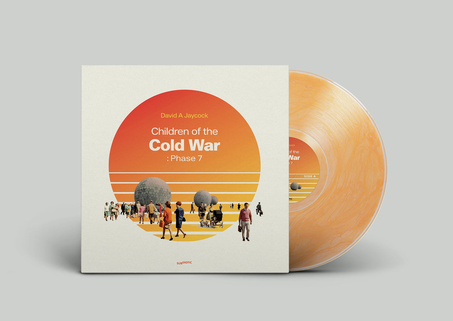 David A Jaycock - Children of the Cold War: Phase 7 [Clear & Orange marbled vinyl]