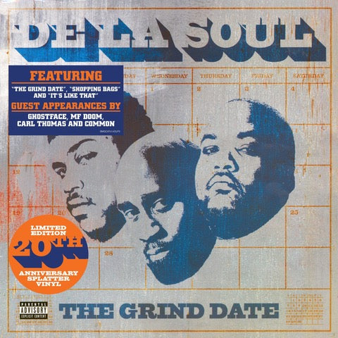 De La Soul - The Grind Date (20th Anniversary Edition) [2LP Clear & Blue Splatter] (ONE PER PERSON)