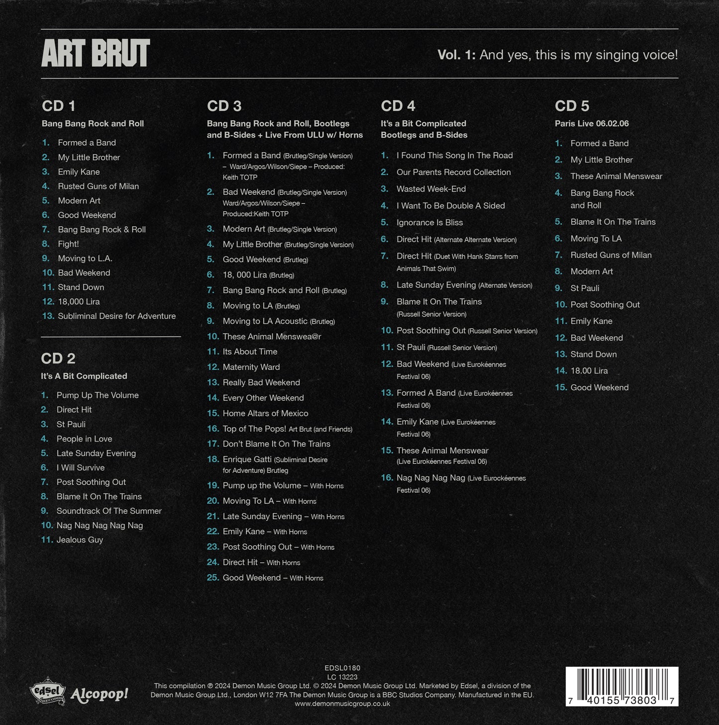 Art Brut - And Yes, This Is My Singing Voice? New Cross And Beyond 2003-2008 [Signed Edition 5CD Deluxe Packaging]