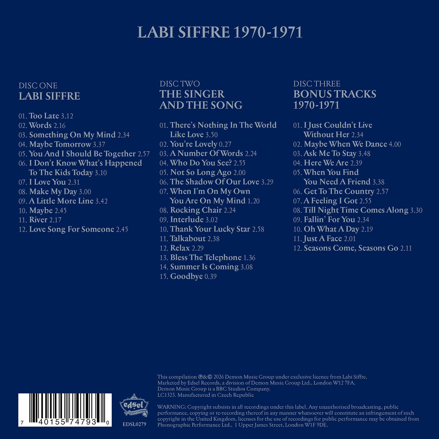 Labi Siffre - 1970 -1971 [3CD]