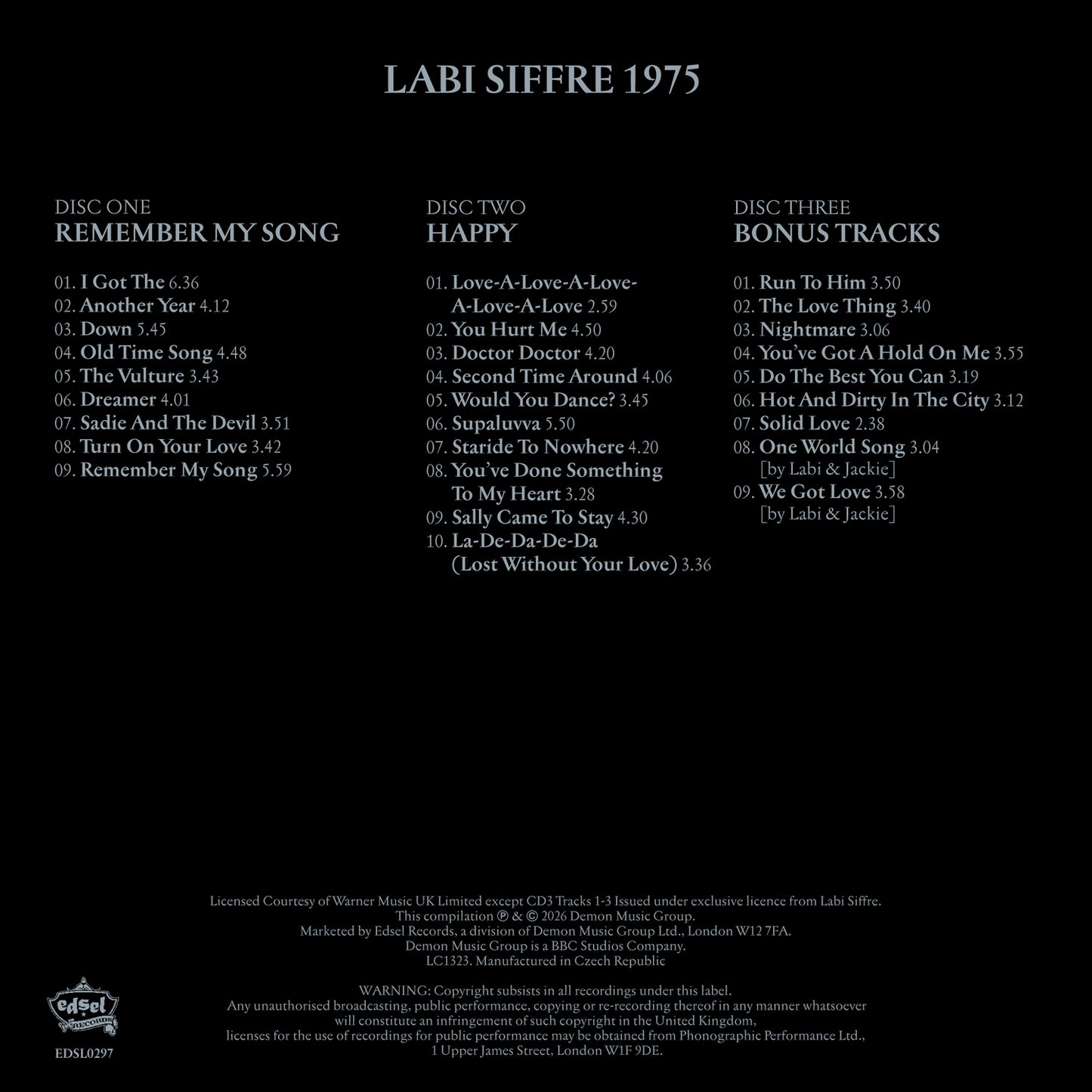 Labi Siffre - 1975 [3CD]