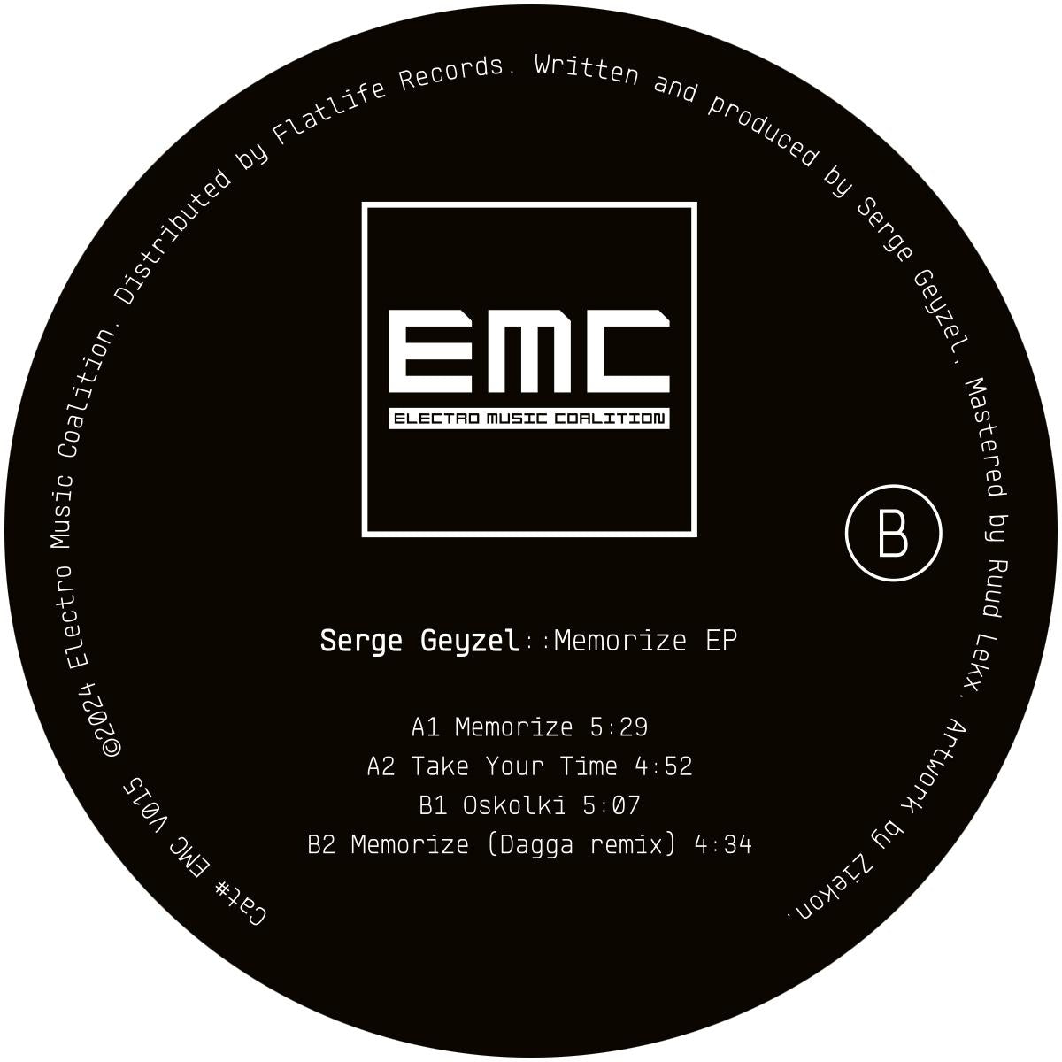 Serge Geyzel - Memorize EP
