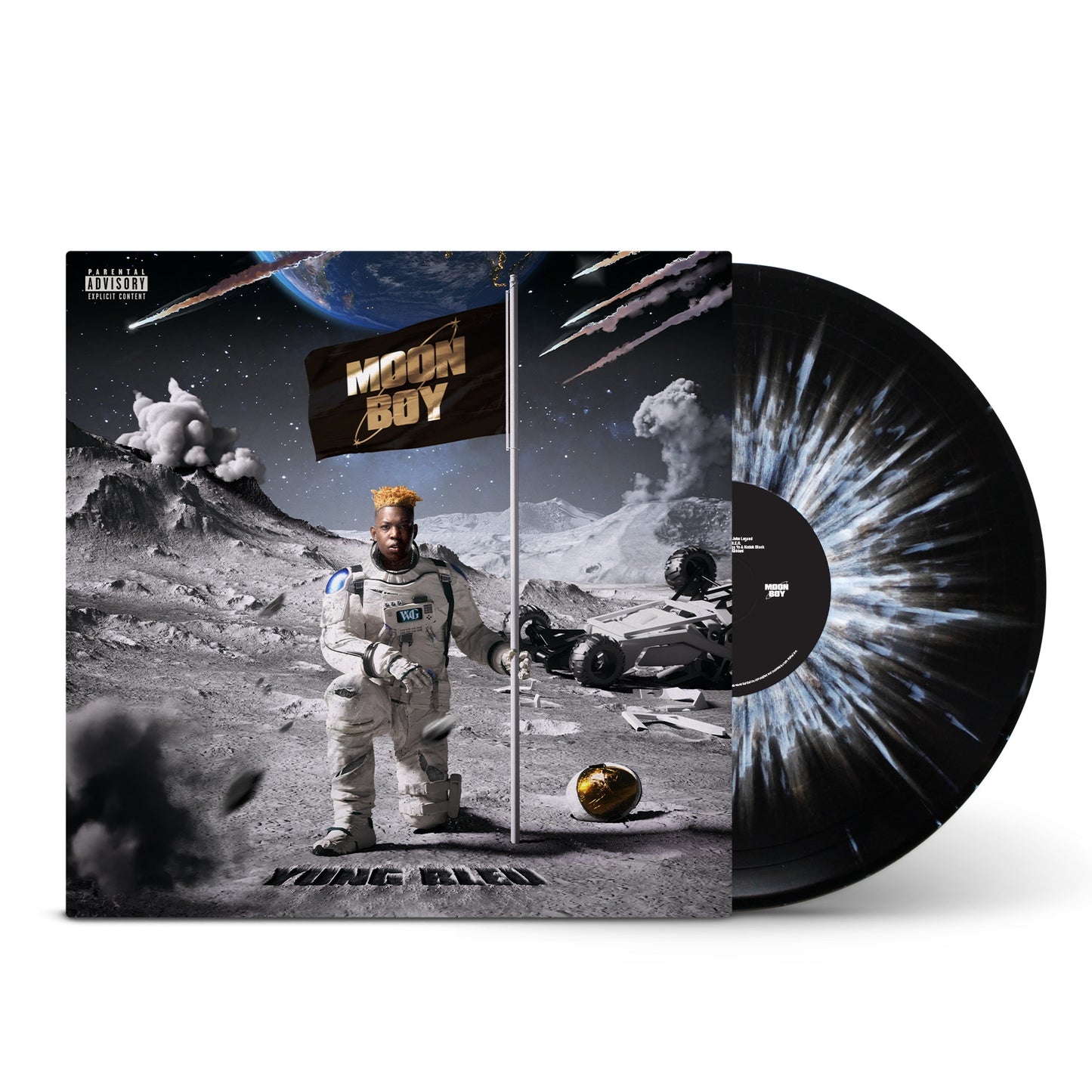Yung Bleu - Moon Boy [2LP Black Vinyl with White Splatter]