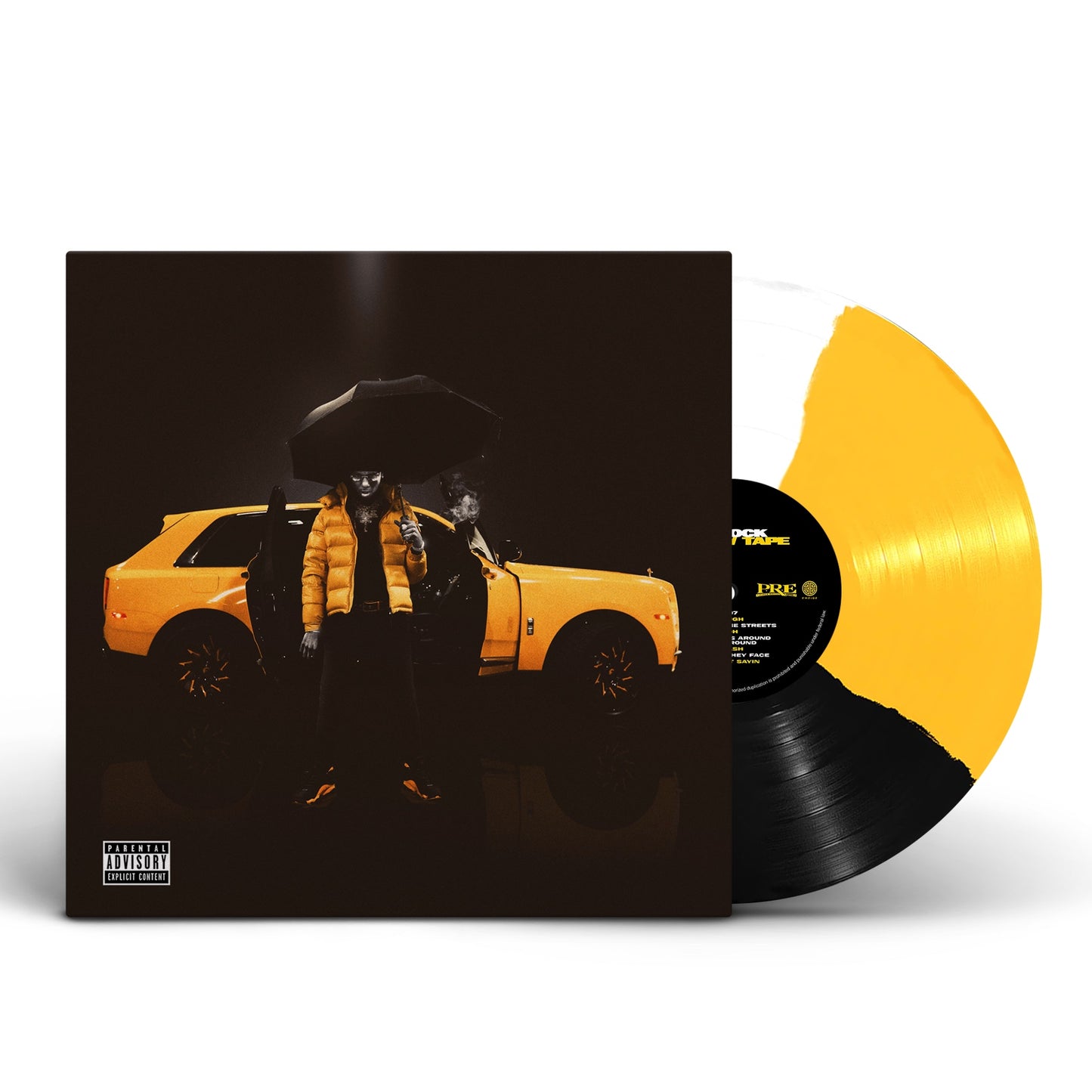 Key Glock - Yellow Tape [Yellow, Black & White Quad Vinyl]