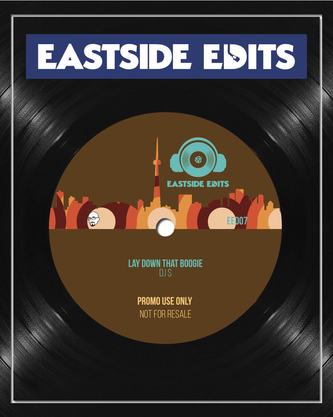 DJ S - Eastside Edits 007 (Color center artwork in white sleeves)