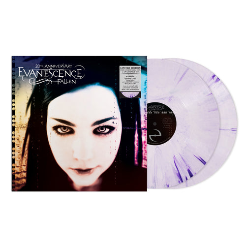 Evanescence - Fallen (20th Anniversary Edition) [180g 2LP / 2 pocket gatefold rainbow foil board w/printed inner sleeves White & Purple Marbled coloured vinyl]
