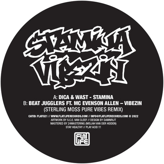 Dica & Wast / Beat Jugglers - Stamina / Vibezin [black vinyl repress / generic sleeve]