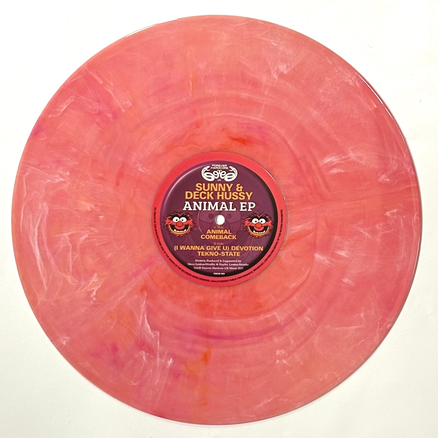 Sunny & Deck Hussy - Animal EP (Pink Marble Vinyl)