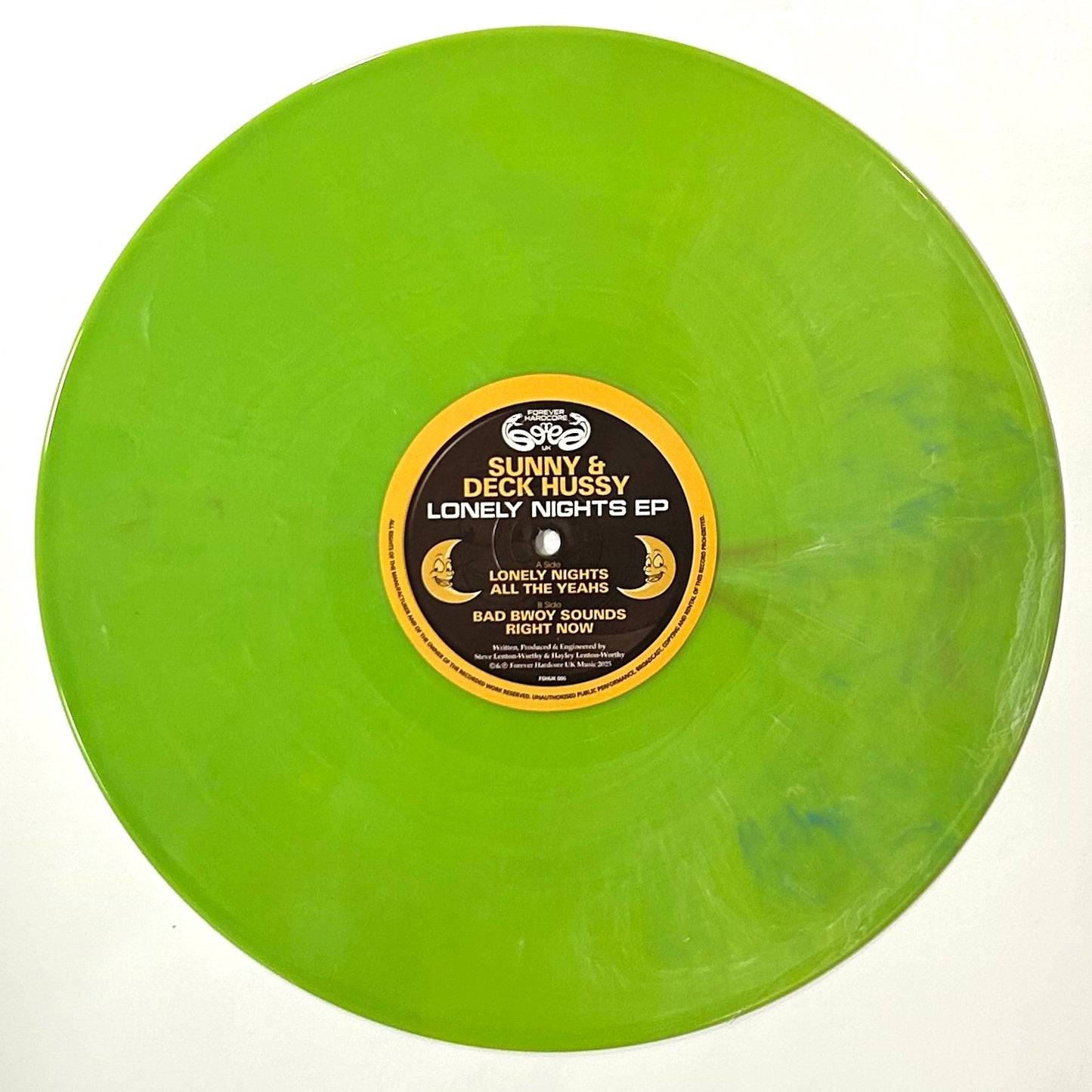Sunny & Deck Hussy - Lonely Nights EP (Green Marble Vinyl)