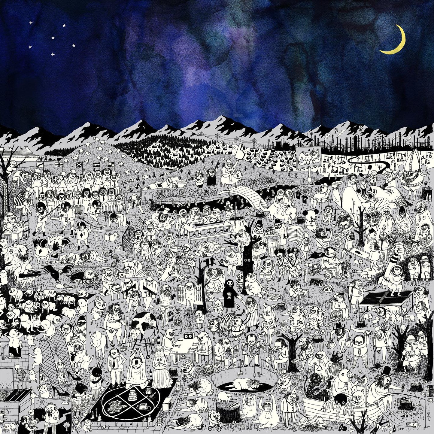 Father John Misty - Pure Comedy [Blue & White Corona 2LP]