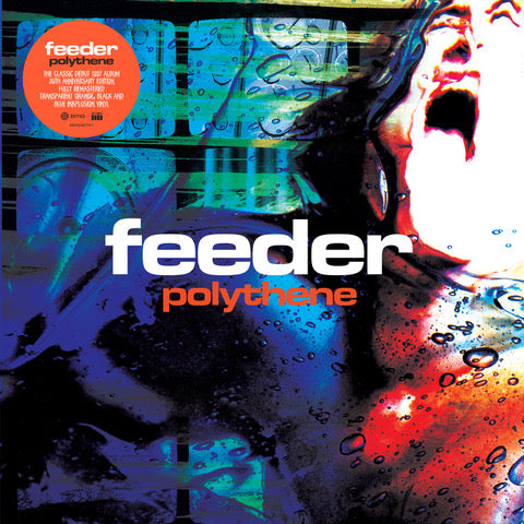 Feeder - Polythene [2026 Remaster] [Transparent orange with black & blue Inkplosion]