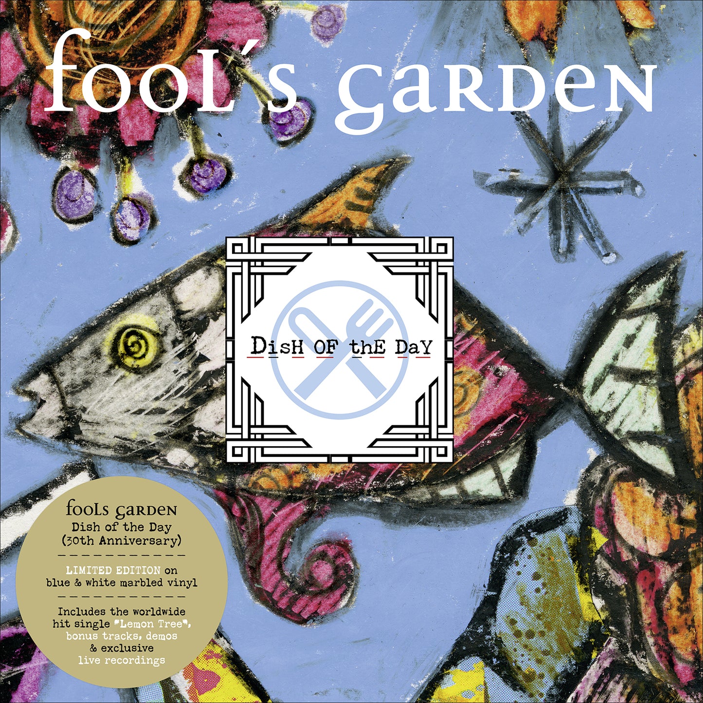 Fools Garden - Dish of the Day (30th Anniversary Edition) [BLUE & WHITE MARBLE 2LP]