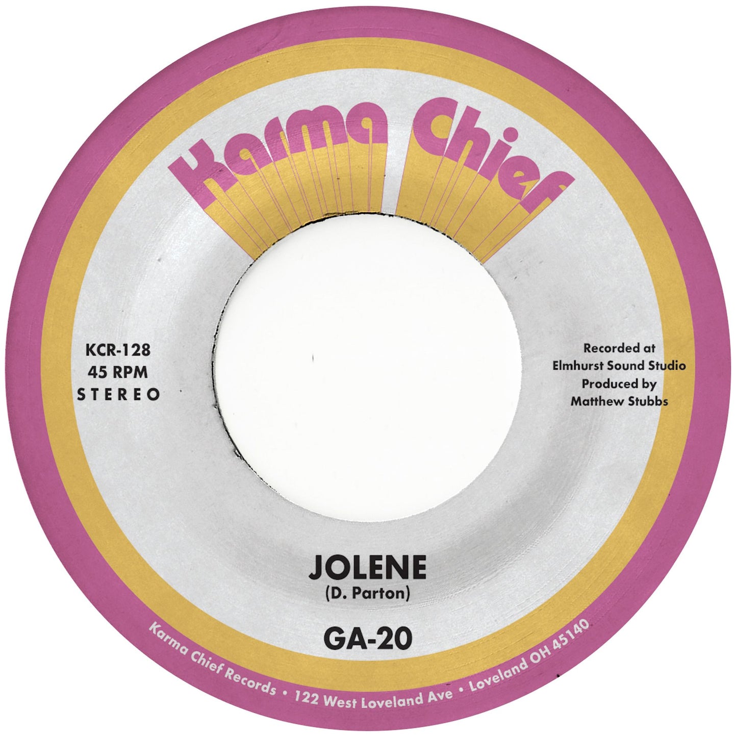 GA-20 - Jolene / Still As The Night [Limited Transparent Brown 7" Vinyl]