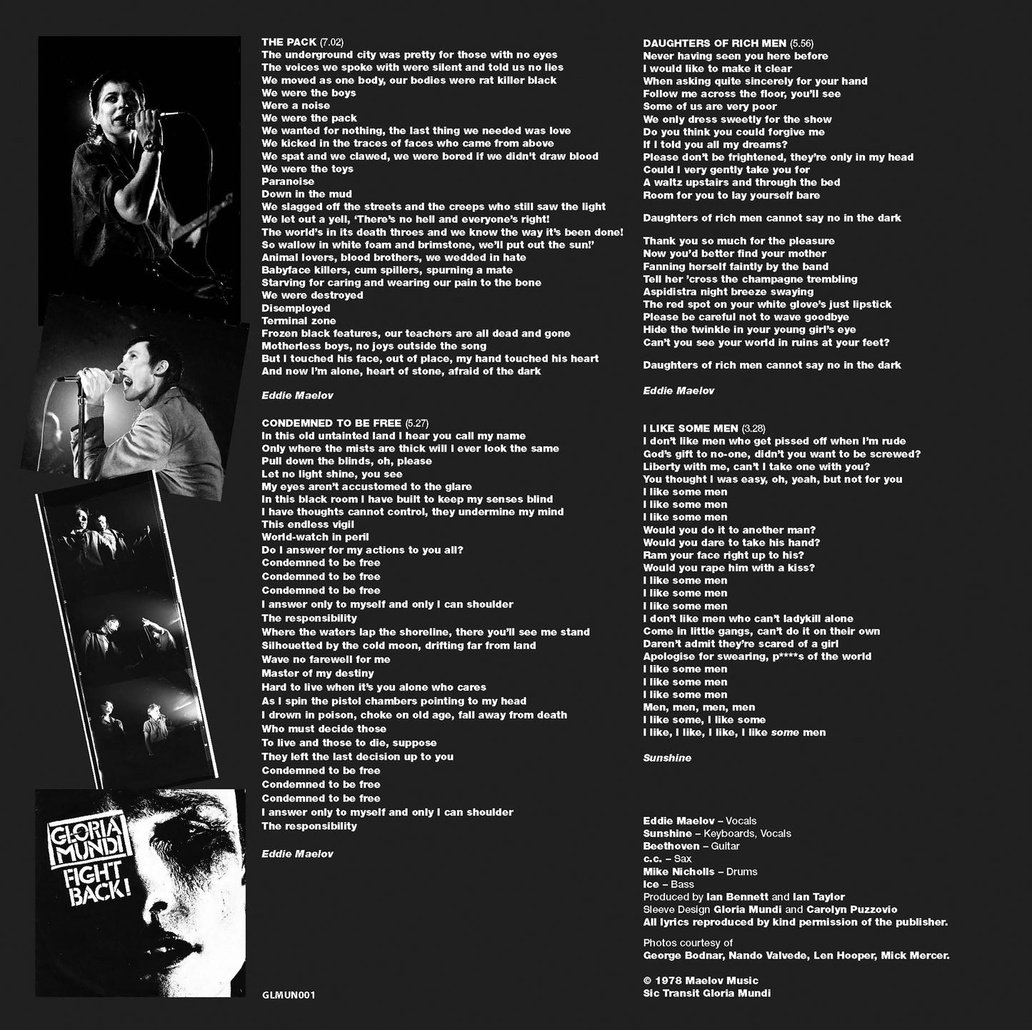 Gloria Mundi - I, Individual [Opaque White Vinyl w/ inserts]