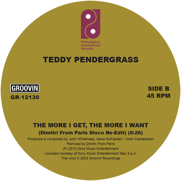 Teddy Pendergrass - You Can't Hide from Yourself / The More I Get, the More I Want (Dimitri From Paris versions)