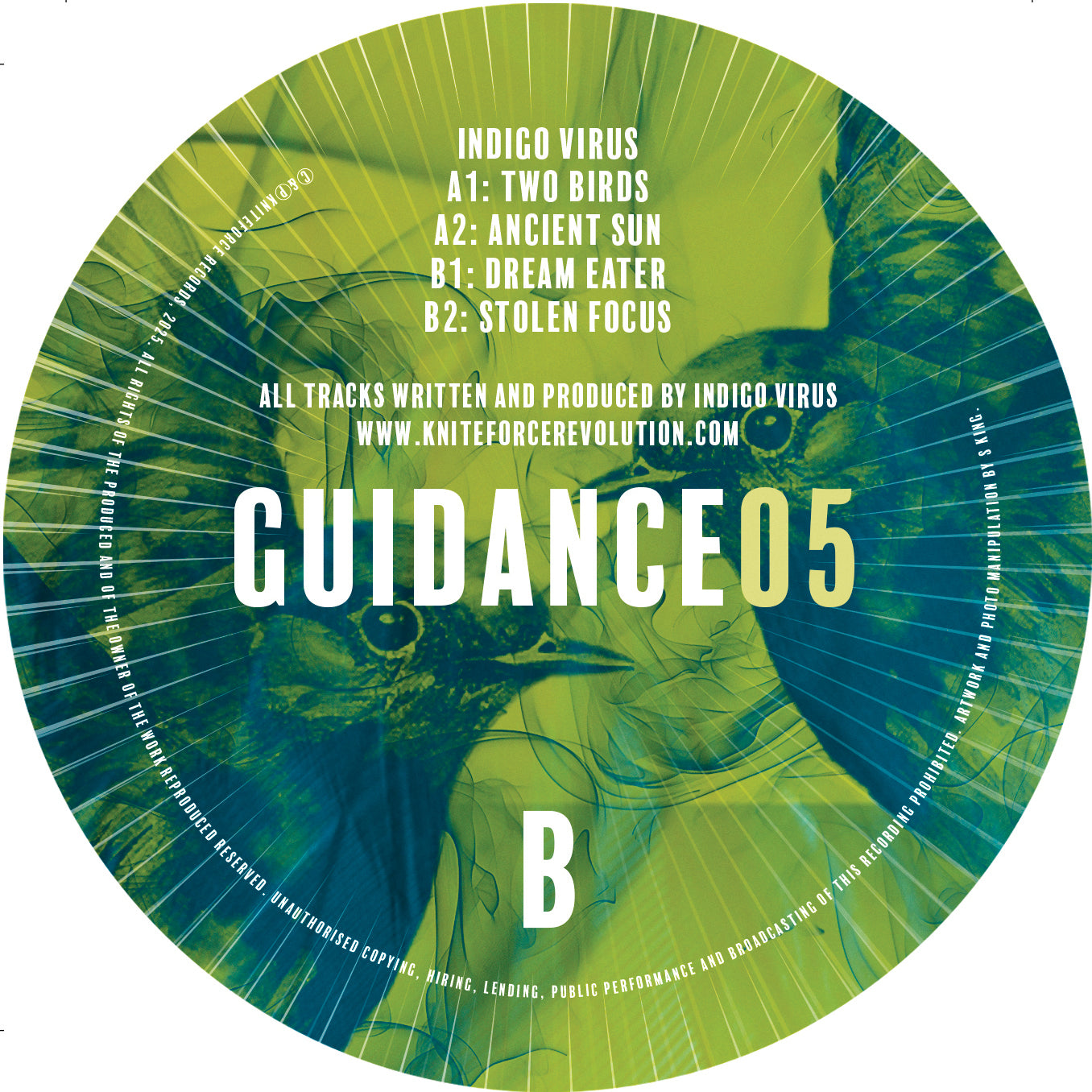 Indigo Virus - Two Birds EP (Black Vinyl Version)