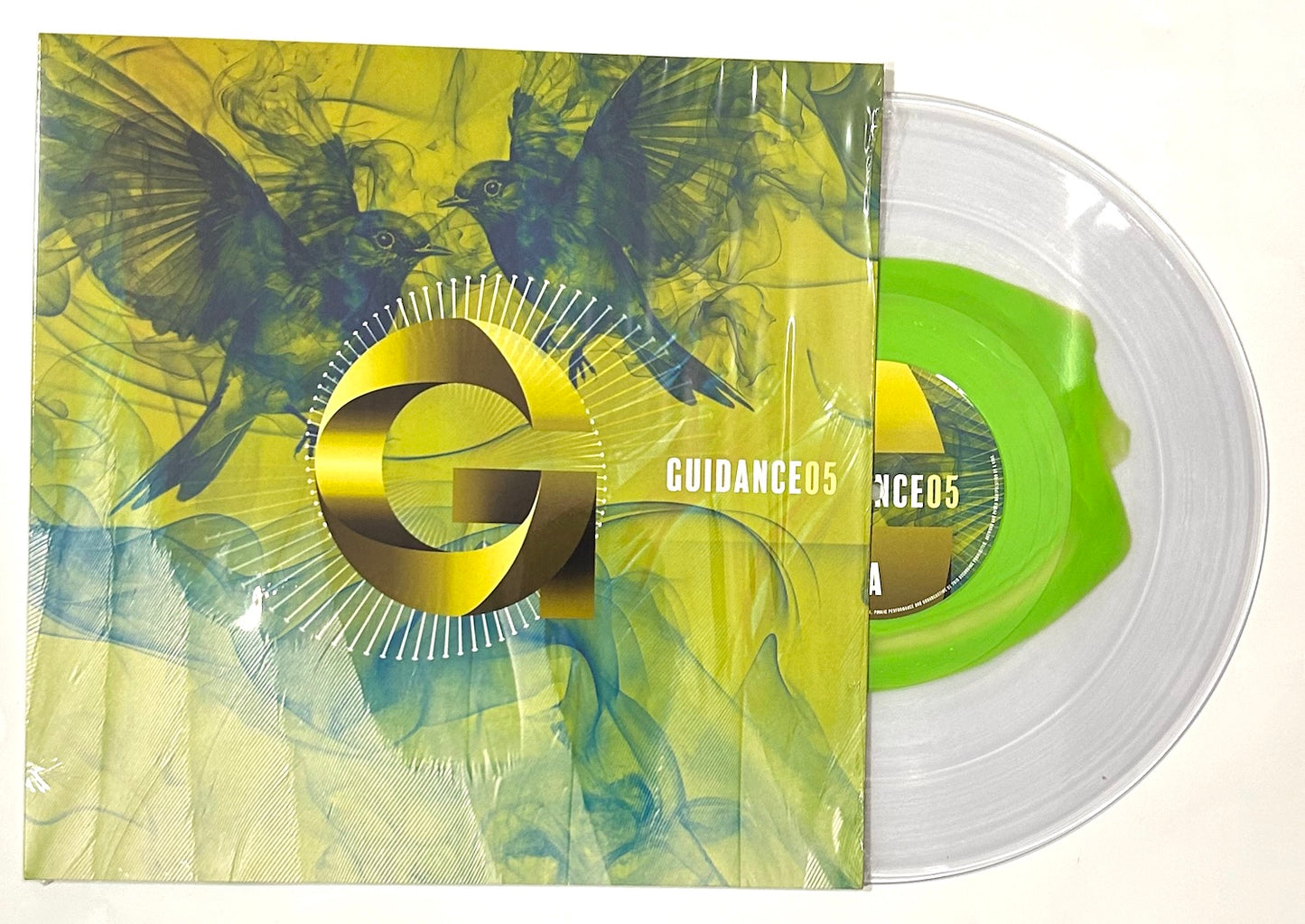 Indigo Virus - Two Birds EP (Clear and Green Marker Colour Vinyl Version)