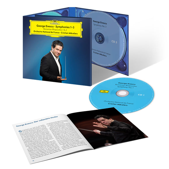 Orchestre National de France & Cristian Măcelaru - Enescu – Symphonies Nos. 1-3, Romanian Rhapsodies 1 & 2 [3CD]