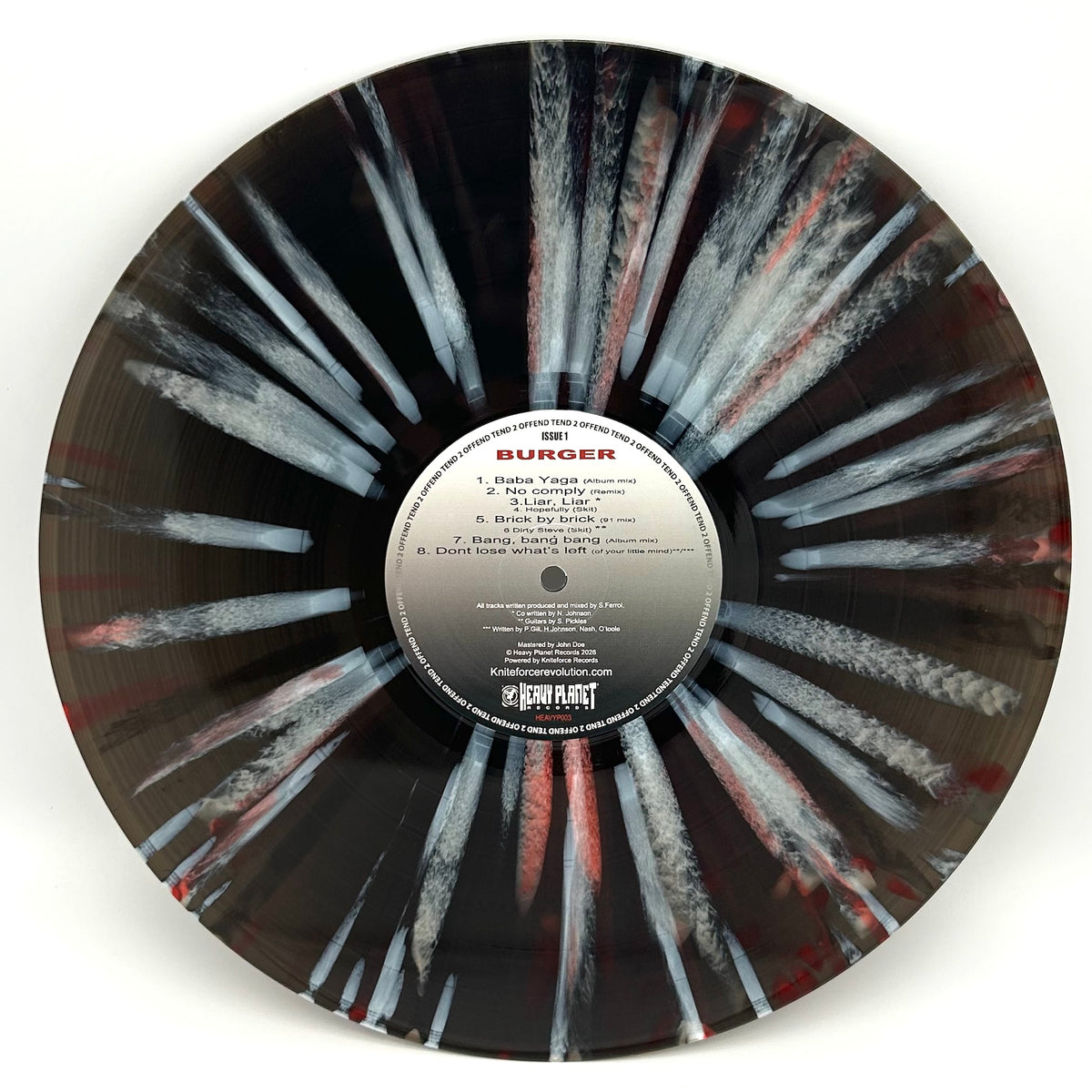 Tend 2 Offend - Tend 2 Offend (Coffee & Burger) (Black/Red Smash Vinyl Version)