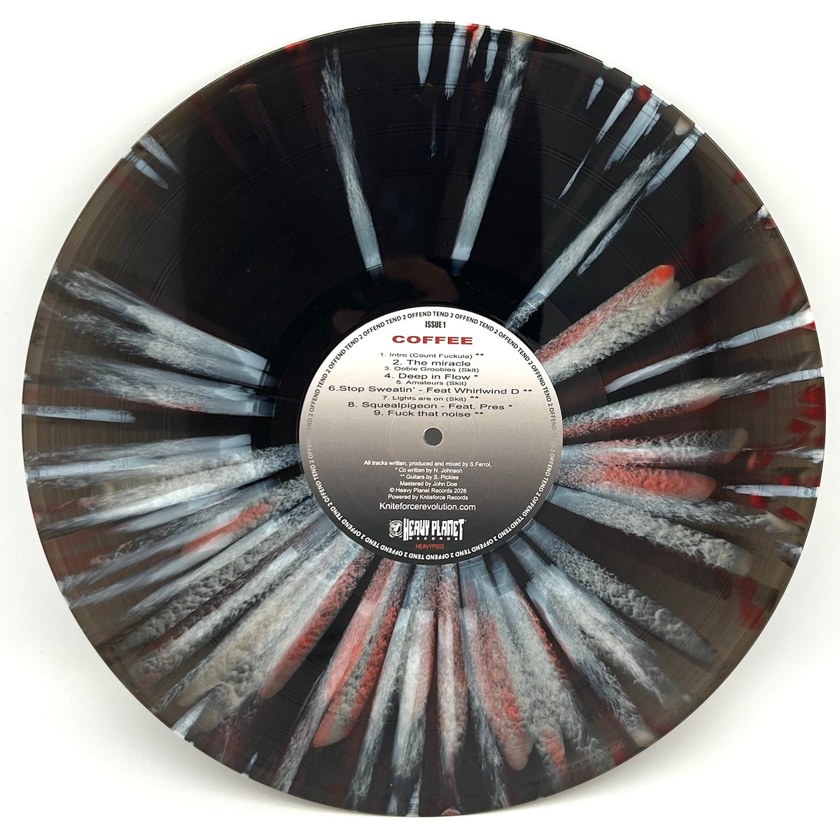 Tend 2 Offend - Tend 2 Offend (Coffee & Burger) (Black/Red Smash Vinyl Version)
