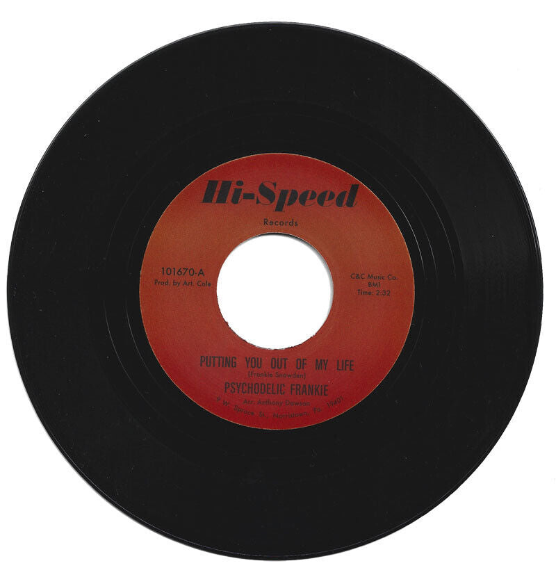 PSYCHODELIC FRANKIE - PUTTING YOU OUT OF MY LIFE [single sided]